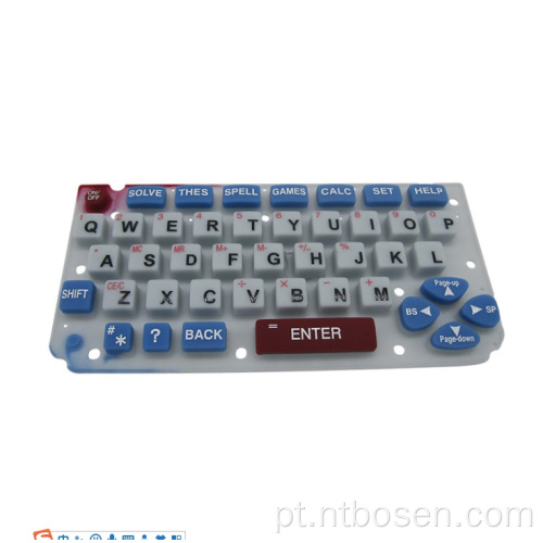 Teclado de botão de borracha de silicone de controle remoto personalizado